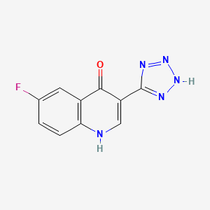 3-(1,2-Dihydro-5H-tetrazol-5-ylidene)-6-fluoroquinolin-4(3H)-one