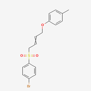 1-Bromo-4-[4-(4-methylphenoxy)but-2-ene-1-sulfonyl]benzene