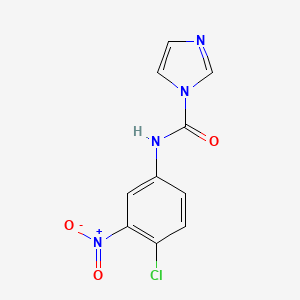 molecular formula C10H7ClN4O3 B1457501 N-(4-chloro-3-nitrophenyl)-1H-imidazole-1-carboxamide CAS No. 1535430-29-5