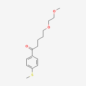 5-(2-Methoxyethoxy)-1-[4-(methylsulfanyl)phenyl]pentan-1-one