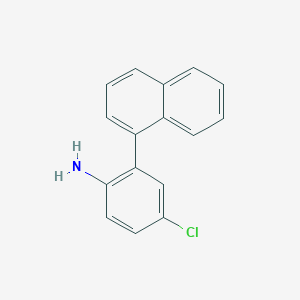 molecular formula C16H12ClN B1457503 4-Chloro-2-(naphthalen-1-yl)aniline CAS No. 1429791-79-6