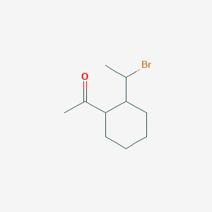 1-[2-(1-Bromoethyl)cyclohexyl]ethan-1-one