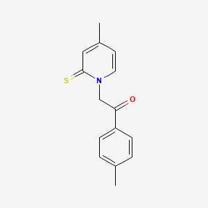 Ethanone, 1-(4-methylphenyl)-2-(4-methyl-2-thioxo-1(2H)-pyridinyl)-