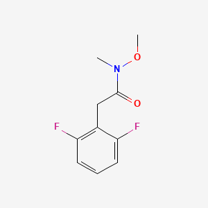 molecular formula C10H11F2NO2 B1457505 2-(2,6-Difluorophenyl)-n-methoxy-n-methylacetamide CAS No. 946402-24-0