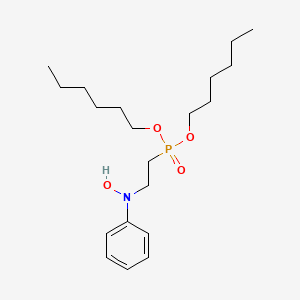 Dihexyl {2-[hydroxy(phenyl)amino]ethyl}phosphonate