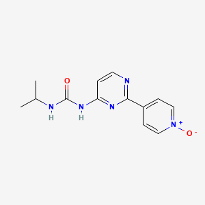 N-[2-(1-Oxo-1lambda~5~-pyridin-4-yl)pyrimidin-4-yl]-N'-propan-2-ylurea