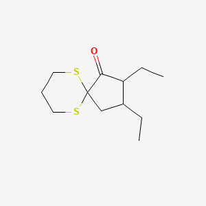 2,3-Diethyl-6,10-dithiaspiro[4.5]decan-1-one