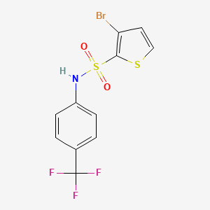 3-Bromo-N-[4-(trifluoromethyl)phenyl]thiophene-2-sulfonamide