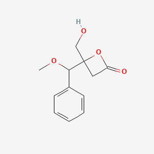 4-(Hydroxymethyl)-4-[methoxy(phenyl)methyl]oxetan-2-one