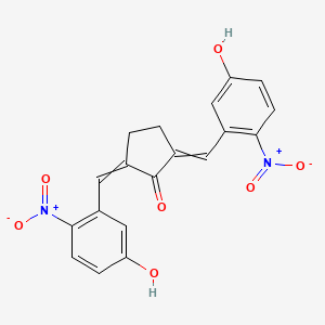 2,5-Bis[(5-hydroxy-2-nitrophenyl)methylidene]cyclopentan-1-one