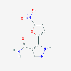 1-Methyl-5-(5-nitrofuran-2-yl)-1H-pyrazole-4-carboxamide