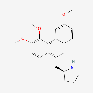 (2S)-2-[(3,5,6-trimethoxyphenanthren-9-yl)methyl]pyrrolidine