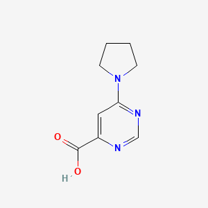 molecular formula C9H11N3O2 B1457516 6-(Pyrrolidin-1-yl)pyrimidine-4-carboxylic acid CAS No. 933709-02-5