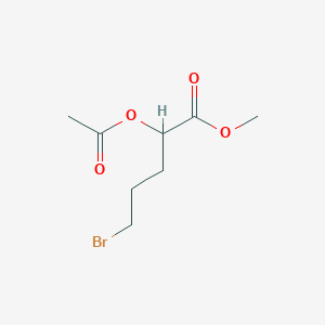 Methyl 2-(acetyloxy)-5-bromopentanoate