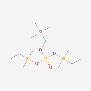 Bis[ethyl(dimethyl)silyl] (trimethylsilyl)methyl phosphate