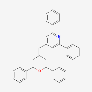 Pyridine, 4-[(2,6-diphenyl-4H-pyran-4-ylidene)methyl]-2,6-diphenyl-