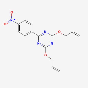 2-(4-Nitrophenyl)-4,6-bis[(prop-2-en-1-yl)oxy]-1,3,5-triazine