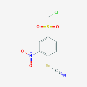 4-(Chloromethanesulfonyl)-2-nitrophenyl selenocyanate