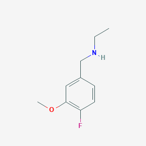 molecular formula C10H14FNO B1457526 (4-Fluoro-3-methoxybenzyl)ethylamine CAS No. 1528146-40-8