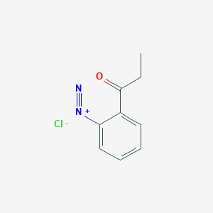 2-Propanoylbenzene-1-diazonium chloride