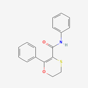 1,4-Oxathiin-3-carboxamide, 5,6-dihydro-N,2-diphenyl-