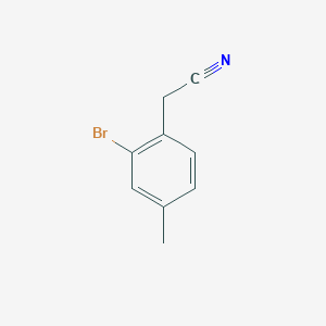 molecular formula C9H8BrN B1457534 2-(2-溴-4-甲基苯基)乙腈 CAS No. 1069114-80-2
