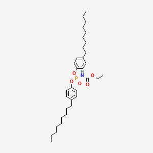 Ethyl [bis(4-nonylphenoxy)phosphoryl]carbamate