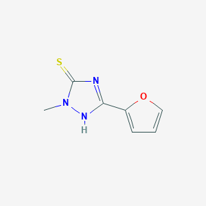 3H-1,2,4-Triazole-3-thione, 5-(2-furanyl)-1,2-dihydro-2-methyl-