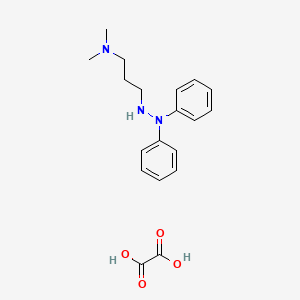 3-(2,2-diphenylhydrazinyl)-N,N-dimethylpropan-1-amine;oxalic acid