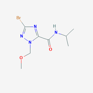 molecular formula C8H13BrN4O2 B1457542 3-Bromo-N-isopropyl-1-(methoxymethyl)-1H-1,2,4-triazole-5-carboxamide CAS No. 1706442-96-7