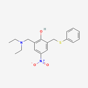 2-[(Diethylamino)methyl]-4-nitro-6-[(phenylsulfanyl)methyl]phenol