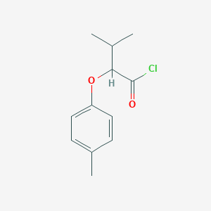 molecular formula C12H15ClO2 B1457543 2-(p-Tolyloxy)-3-methylbutanoyl chloride CAS No. 63403-08-7