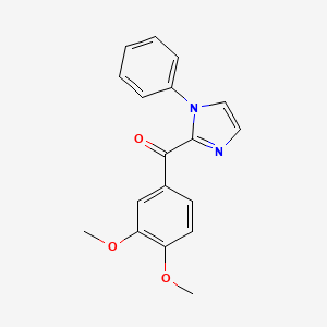 (3,4-Dimethoxyphenyl)(1-phenyl-1H-imidazol-2-yl)methanone