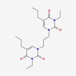 1,1'-(Propane-1,3-diyl)bis(3-ethyl-5-propylpyrimidine-2,4(1H,3H)-dione)