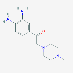molecular formula C13H20N4O B1457553 1-(3,4-diaMinophenyl)-2-(4-Methylpiperazin-1-yl)ethanone CAS No. 1216170-43-2