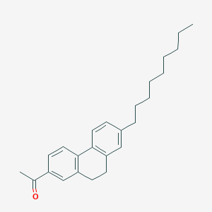 1-(7-Nonyl-9,10-dihydrophenanthren-2-yl)ethan-1-one