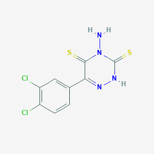 4-Amino-6-(3,4-dichlorophenyl)-1,2,4-triazine-3,5(2H,4H)-dithione