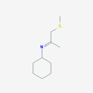 (2E)-N-Cyclohexyl-1-(methylsulfanyl)propan-2-imine