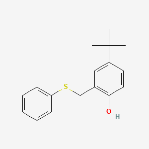 4-tert-Butyl-2-[(phenylsulfanyl)methyl]phenol