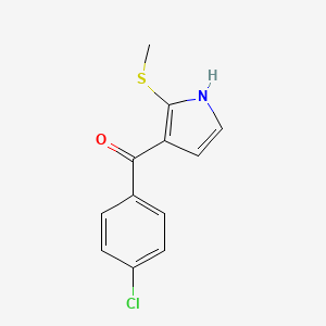 Methanone, (4-chlorophenyl)[2-(methylthio)-1H-pyrrol-3-yl]-