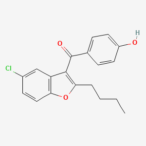 (2-Butyl-5-chloro-1-benzofuran-3-yl)(4-hydroxyphenyl)methanone