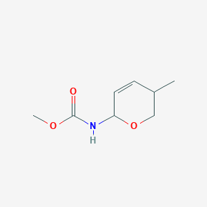 Carbamic acid, (5,6-dihydro-5-methyl-2H-pyran-2-yl)-, methyl ester