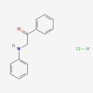 Ethanone, 1-phenyl-2-(phenylamino)-, hydrochloride