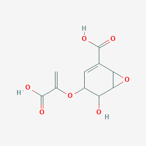 3-(1-Carboxyethenoxy)-2-hydroxy-7-oxabicyclo[4.1.0]hept-4-ene-5-carboxylic acid