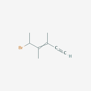 5-Bromo-3,4-dimethylhex-3-en-1-yne