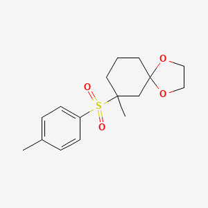 7-Methyl-7-(4-methylbenzene-1-sulfonyl)-1,4-dioxaspiro[4.5]decane