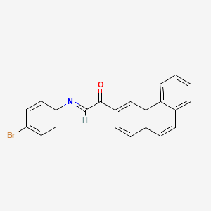 (2E)-2-[(4-Bromophenyl)imino]-1-(phenanthren-3-yl)ethan-1-one