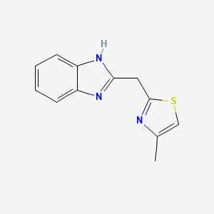 1H-Benzimidazole, 2-[(4-methyl-2-thiazolyl)methyl]-