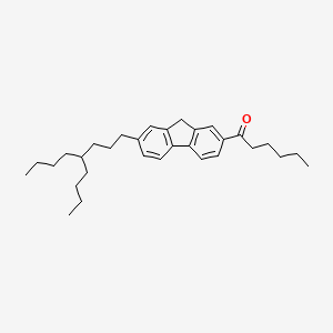 1-[7-(4-Butyloctyl)-9H-fluoren-2-YL]hexan-1-one