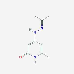 6-methyl-4-(2-propan-2-ylidenehydrazinyl)-1H-pyridin-2-one